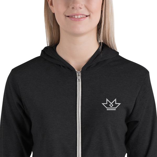 Mindset Matters Crown slim zip hoodie