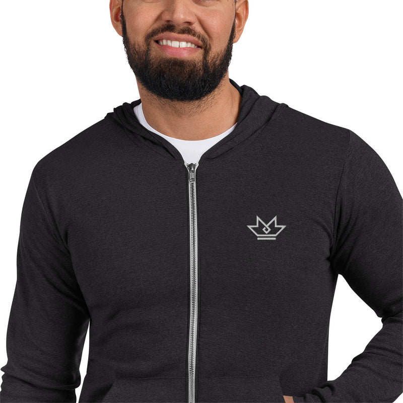 Mindset Matters Crown slim zip hoodie